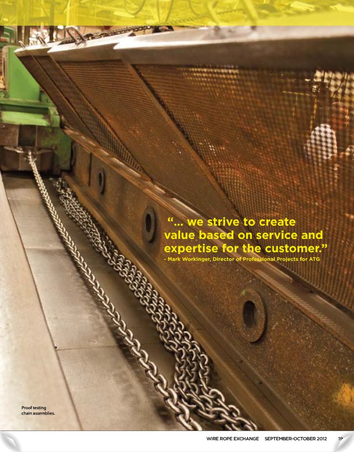 Featured in Wire Rope Exchange Campbell